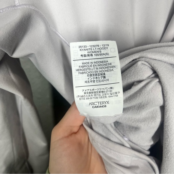 Arcteryx Zip Up LT Kyanite Women’s Hoodie - Picture 10 of 10